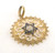 14 karat yellow gold enamel star if david weighing 1.7 grams