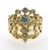 14 karat yellow gold diamond ring weighing 9.4 grams.  Ctr diamond ~ .50 ct tw