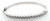 14 karat white gold diamond bangle bracelet weighing 17.1 grams.  Diamonds weigh a total of approx 2.0 carats.