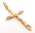 18 karat yellow gold crucifix pendant weighing 3.2 grams