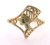 10 karat yellow gold Egyptian head ring weighing 1.9 grams. Finger size 6.75