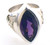 This is a smaller marquise shaped ring with a genuine marquise shaped amethyst.  The sides can be changed, please contact the store for details at 440-446-0099.  The weight of the ring in 14 karat yellow gold is 28 grams.