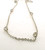 Sterling silver link and beaded chain necklace. The total weight of the necklace is 3.8 grams.