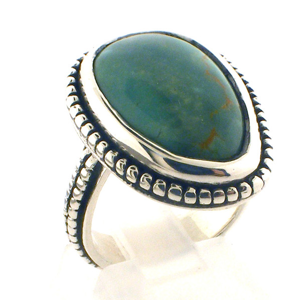 Sterling Silver turquiose ring szie 5