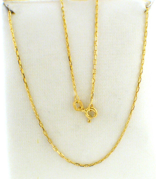 14 karat yellow gold 20 inch baby gucci necklace weighing 2.4 grams