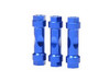 JQRacing CNC Wingmount Posts (3pcs Blue) (JQB0243)