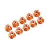 Ultimate Racing 3mm Aluminum Nylock Nut With Flange (Orange) (10pcs)