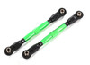  Traxxas Toe links, front (TUBES green-anodized, 7075-T6 aluminum, stronger than titanium) (88mm) (TRA8948G)