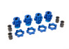 Traxxas Aluminum 17mm Wheel Adapter Set .2 (Blue) (4)