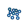 Ultimate Racing 3mm Aluminum Countersunk Washers (10) (Blue)