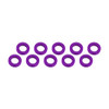 Ultimate Racing ALUMINUM SHIM (3X6X2MM) PURPLE (10PCS) (UR1506-P)