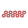 Ultimate Racing ALUMINUM SHIM (3X6X2MM) RED (10PCS) (UR1506-R)