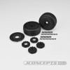 JConcepts Speed Fangs Belted Tire Pre-Mounted w/Cheetah Speed-Run Wheel (Black) (JCO3113-39)
