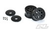 Pro-Line Showtime 2.2" Sprint Car Rear Sprint Wheels (Black) w/12mm Hex (PRO2783-03)