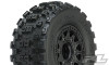 Pro-Line Badlands MX SC Tires w/Raid Wheels (Black) (2) (Slash Front) (M2) w/12mm Hex (PRO10156-10)