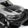 Pro-Line Ram 1500 TRX Pre-Cut Monster Truck Body painted and on a X-Maxx hood decorations