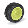 Pro-Line 1/18 Prism Rear Carpet Mini-B Tires Mounted 8mm Yellow Wheels (2) (PRO829712)