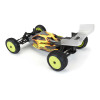Pro-Line 1/18 Prism Rear Carpet Mini-B Tires Mounted 8mm Yellow Wheels (2) (PRO829712) on vehicle 