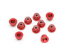SWORKz Self Locking Nut with Washer Aluminium M3 red (10)