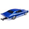  Losi 1/16 1970 Chevelle 2WD Mini No Prep Drag Car RTR, Blue rear view 
