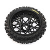 Losi Promoto-MX Dunlop MX53 Rear Tire Mounted, Black: Promoto-MX