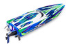 TRAXXAS Spartan SR Brushless 36"Boat RTR w/TQi 2.4GHz TSM - Green