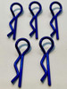 Assault RC Heavy Duty Large Bent Body Clips (Metallic Blue) (5pk)