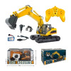 HUINA 1535-1 1/14TH SCALE RC EXCAVATOR 2.4G 15CH w/DIE CAST BUCKET (+ DRILL+ GRIPPER)

