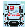 1/12 Pre-Cut 2024 Toyota Tundra Truck Clear Body: Losi NASCAR
