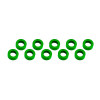 Ultimate Racing ALUMINUM SHIM (3X6X2MM) Green (10PCS)