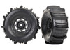 Traxxas Desert Racer Black Wheels w/ Paddle Tires (2)