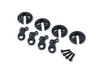 Traxxas Slate Gray Captured Lower Spring Retainers (4)
