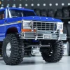 INJORA CNC Aluminum Front Rear Bumper with Dual Exhaust for 1/18 TRX4M High Trail F150