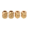 INJORA 9mm(+5mm) Extended Wheel Hexes for 1/18 TRX4M (Gold)