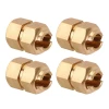 INJORA 9mm(+5mm) Extended Wheel Hexes for 1/18 TRX4M (Gold)
