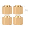 INJORA 4PCS 6mm Brass Wheel Hex Hub Extenders for 1/18 TRX4M Upgrade (4M-02)