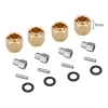 INJORA 4PCS 7mm Brass Wheel Hex Hub Extenders for 1/18 TRX4M Upgrade (4M-02)