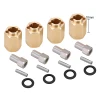 INJORA 4PCS 10mm Brass Wheel Hex Hub Extenders for 1/18 TRX4M Upgrade (4M-02)