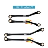 INJORA Aluminum High Clearance Chassis Links Set for 1/18 TRX4M Defender/Bronco (Black)