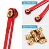 INJORA Aluminum High Clearance Chassis Links Set for 1/18 TRX4M Defender/Bronco (Red)