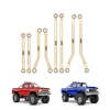 INJORA Brass High Clearance Links for 1/18 TRX4M High Trail K10/F150 (Gold)