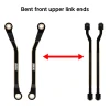 INJORA Brass High Clearance Links for 1/18 TRX4M High Trail K10/F150 (Black)