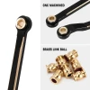 INJORA Brass High Clearance Links for 1/18 TRX4M High Trail K10/F150 (Black)