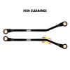 INJORA CNC Aluminum High Clearance Links Set for 1/18 TRX4M High Trail K10/F150 (Black)