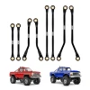 INJORA CNC Aluminum High Clearance Links Set for 1/18 TRX4M High Trail K10/F150 (Black)