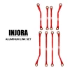 INJORA CNC Aluminum High Clearance Links Set for 1/18 TRX4M High Trail K10/F150 (Red)