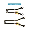 INJORA Brass High Clearance Links Set for 1/18 TRX4M Defender/Bronco (Black)