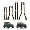 INJORA Brass High Clearance Links Set for 1/18 TRX4M Defender/Bronco (Black)