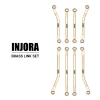 INJORA Brass High Clearance Links Set for 1/18 TRX4M Defender/Bronco (Gold)