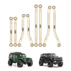 INJORA Brass High Clearance Links Set for 1/18 TRX4M Defender/Bronco (Gold)